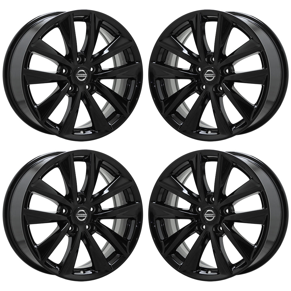 17" Infiniti Q50 Gloss Black wheels rims Factory OEM set 73763